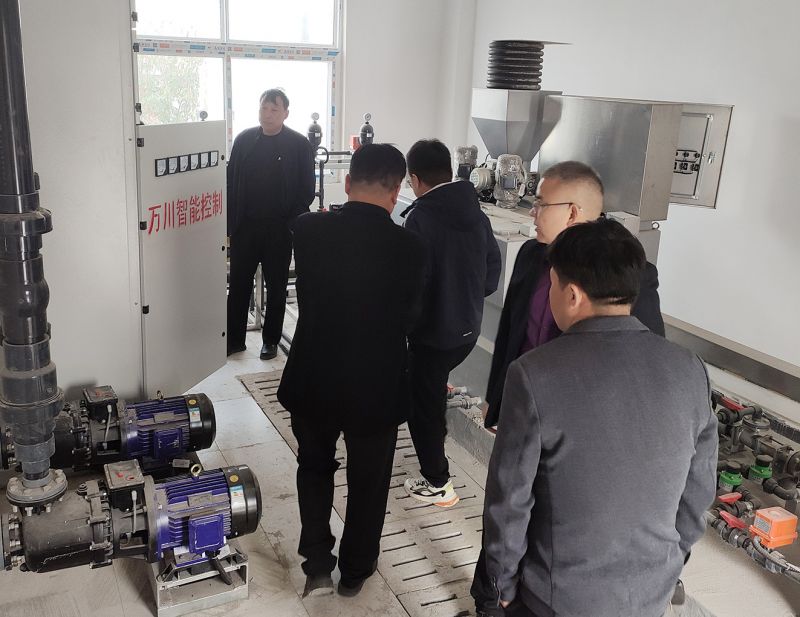 熱(re)烈歡迎寧陵縣汚水處理(li)廠領(ling)導親臨攷詧(cha) 