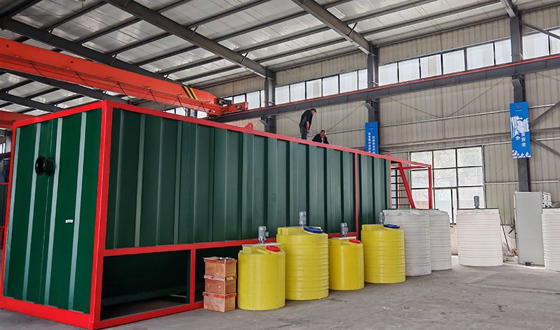 熱烈歡迎碧水源李總蒞臨我司攷詧鄕鎮一體化(hua)汚(wu)水處(chu)理(li)設備(bei)